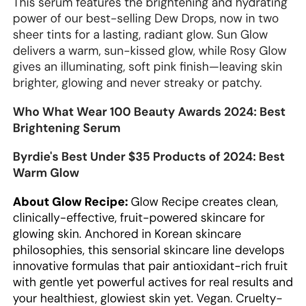 Glow Recipe Watermelon Glow Niacinamide Hue Drops 40ml SunGlow NIB - Picture 12 of 15